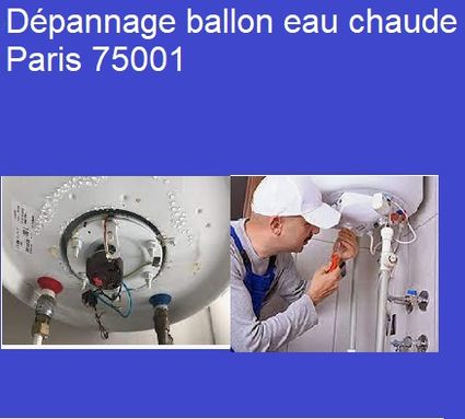 Dépannage ballon eau chaude paris 75001
