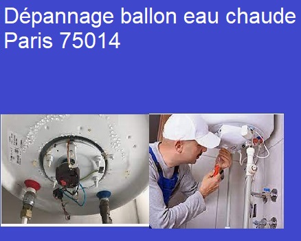 Dépannage ballon eau chaude Paris 75014