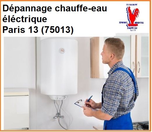 Que faire en cas de panne chauffe-eau électrique Paris 75013?