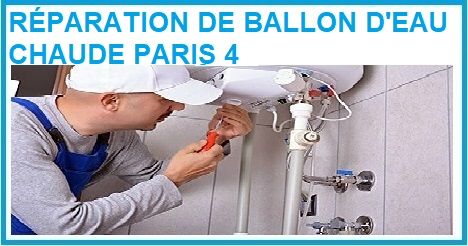 RÉPARATION DE BALLON D'EAU CHAUDE PARIS 4
