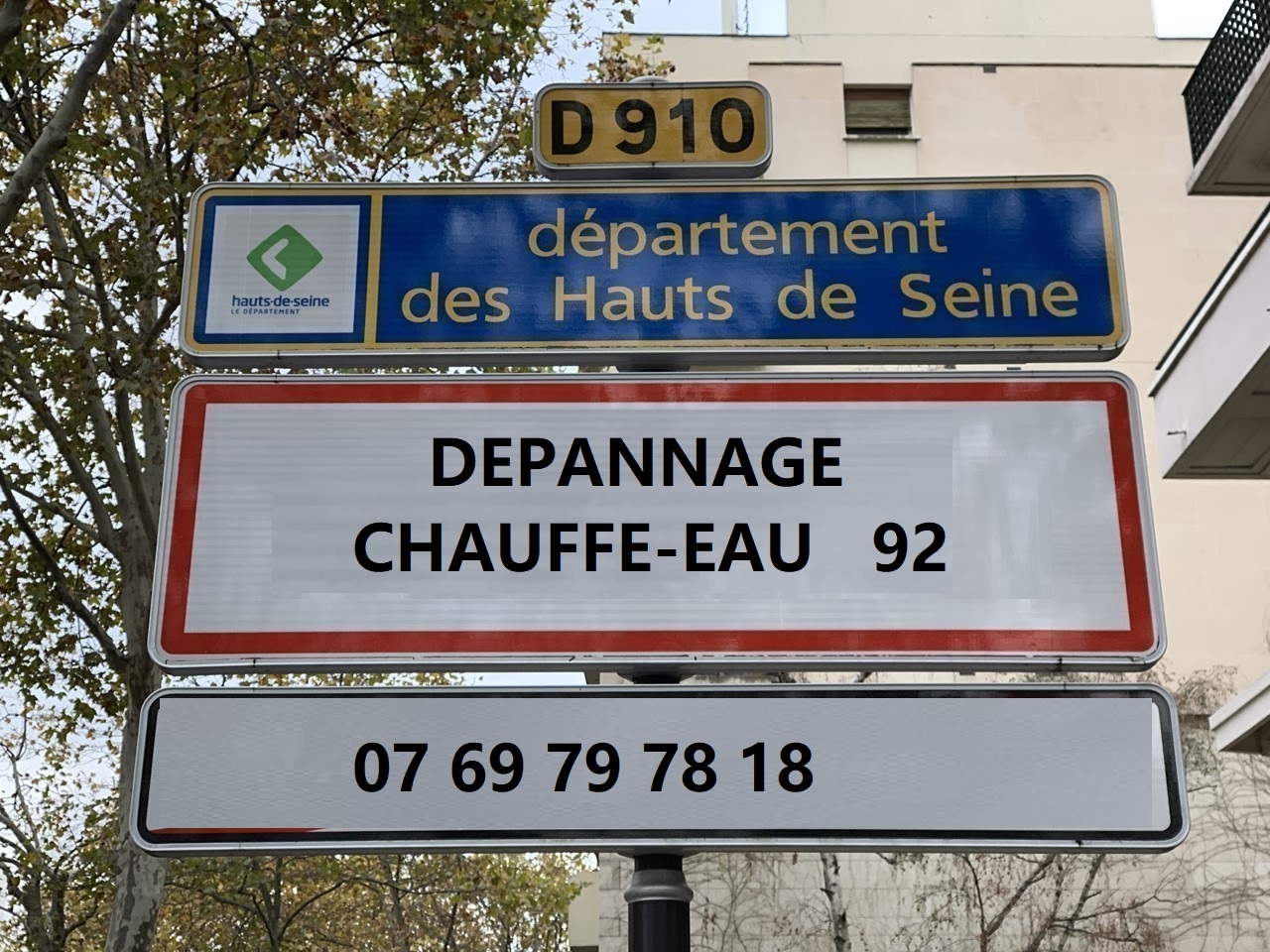 Dépannage chauffe-eau Hauts de Seine 92