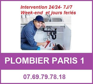 un artisan plombier disponible à Paris 1
