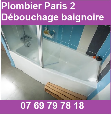 plombier paris 2 débouchage baignoire