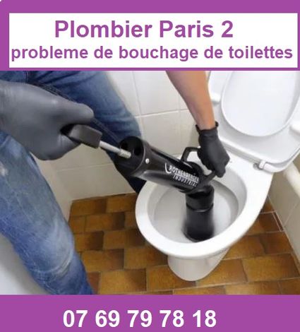 Plombier Paris 2:probleme de bouchage de toilettes
