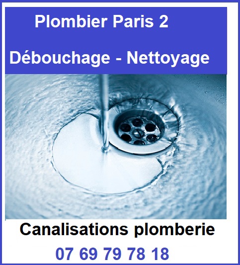 plombier paris 2 -débouchage et nettoyage toutes canalisation plomberie