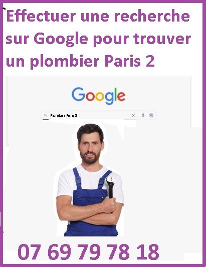 Effectuer une recherche sur Google pour trouver un plombier à Paris 2