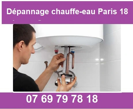 Dépannage de chauffe-eau à Paris 75018