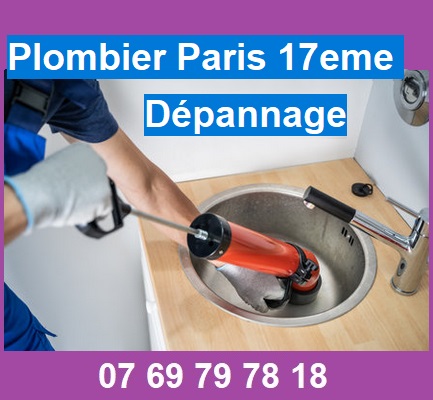 depannage plombier paris 17eme