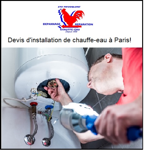 Devis installation chauffe-eau Paris