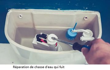 Réparation de chasse d'eau qui fuit : résoudre un problème de flotteur dans un WC encastré