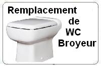 Remplacement de wc broyeur