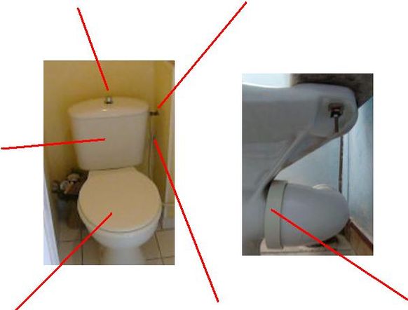 Réparation d'une fuite du robinet d'arrêt WC par un plombier
