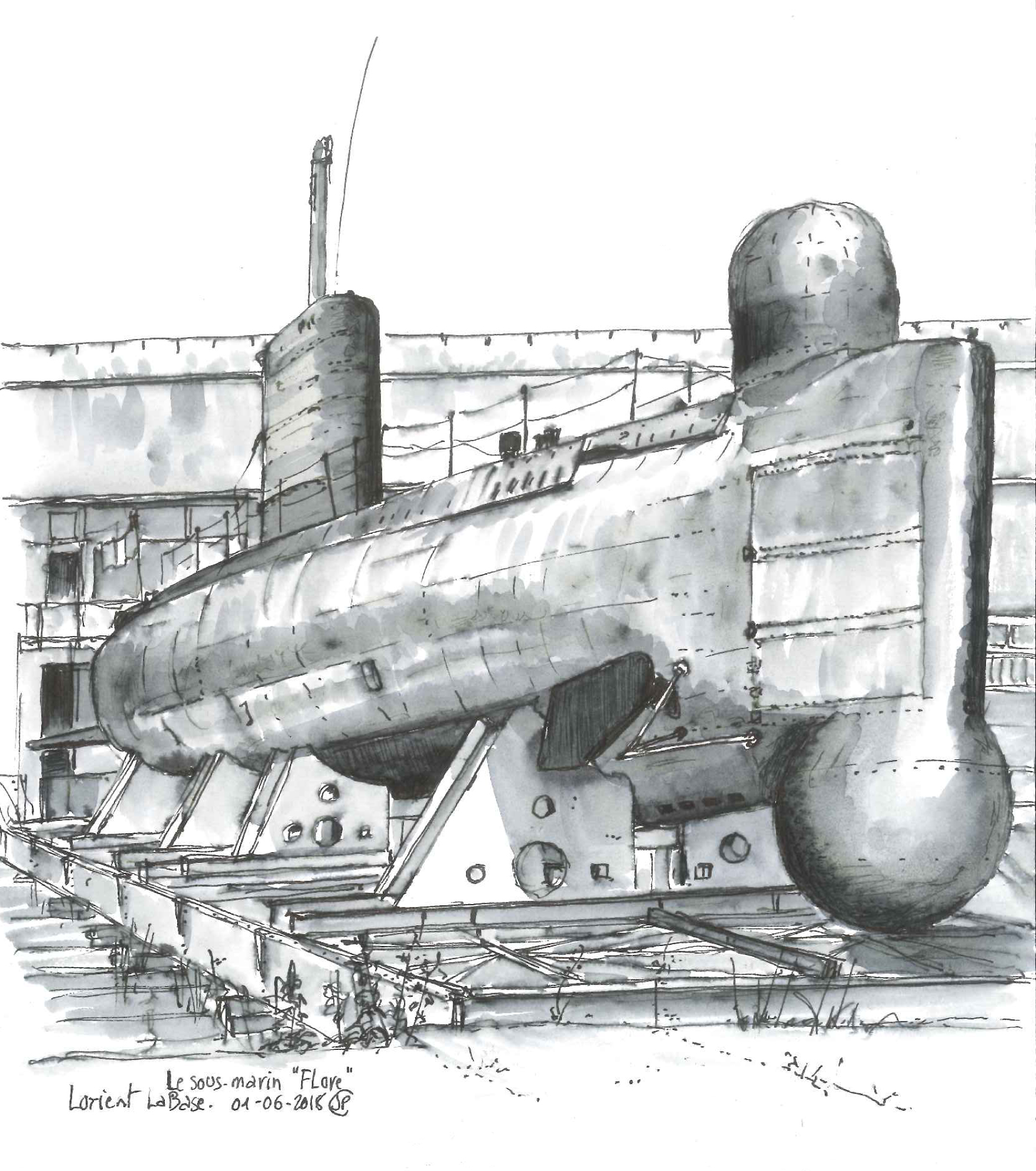 Sous marin flore jpc