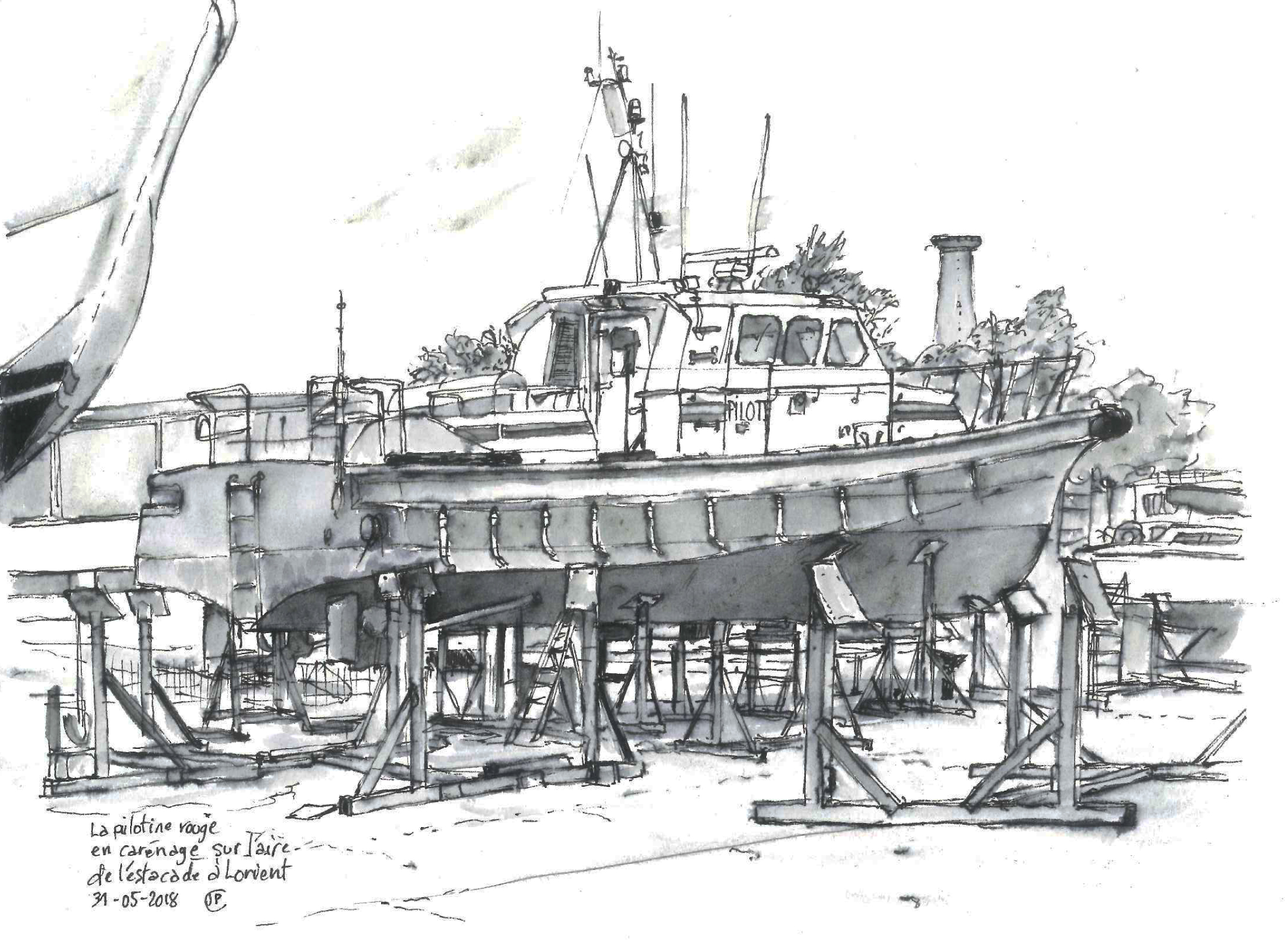 Pilotine rouge lorient jpc