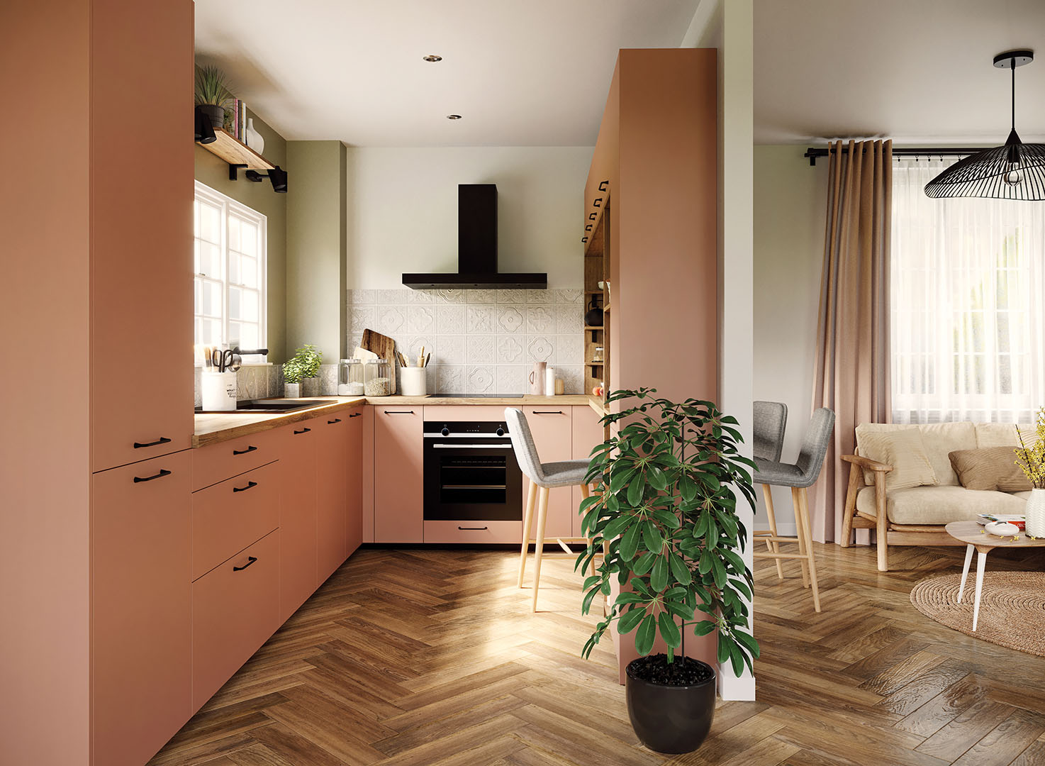 Cuisinova lons pau 64 cuisiniste 3 nude abricot