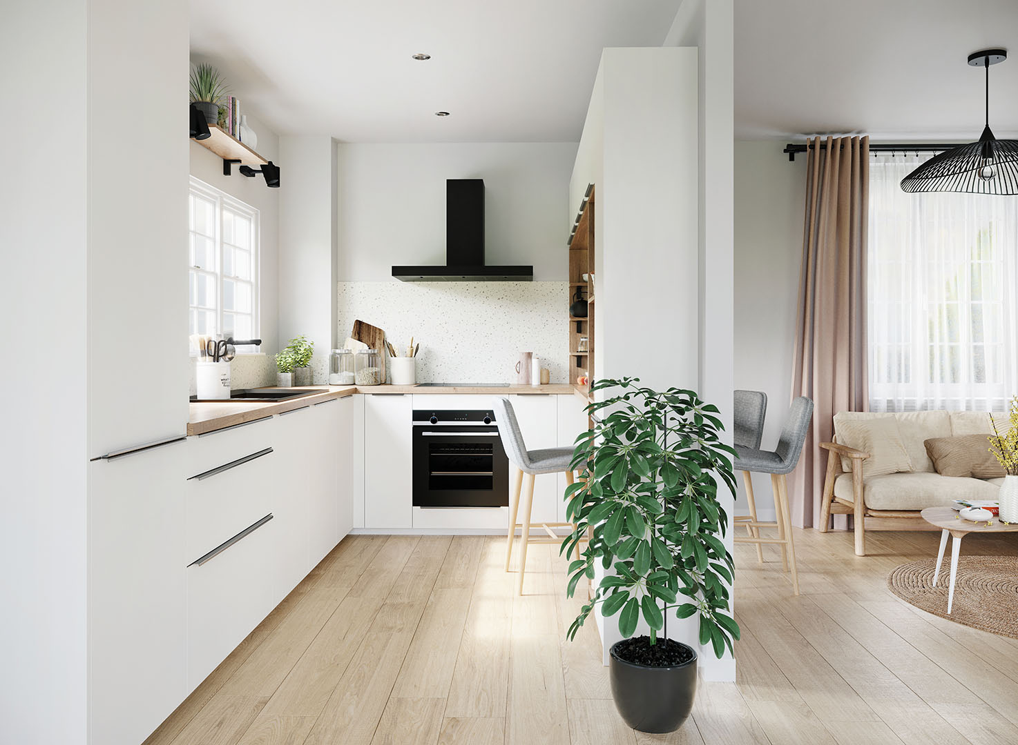 Cuisinova lons pau 64 cuisiniste5 nude porcelaine