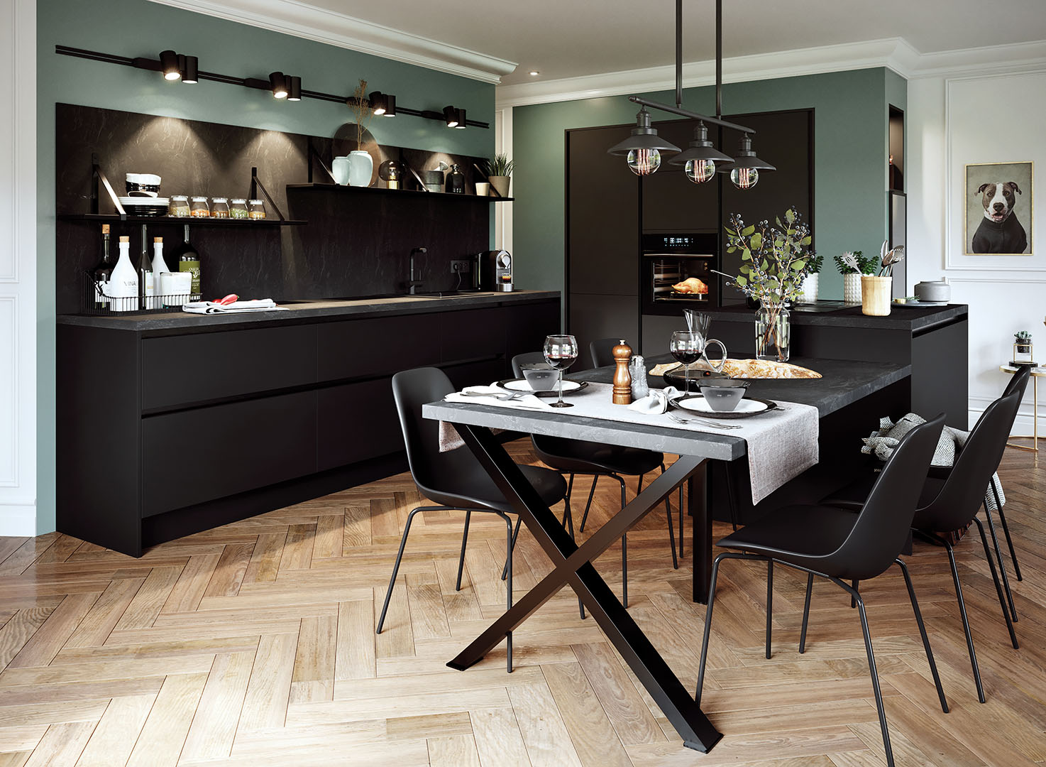 Cuisinova lons pau 64 cuisiniste cuisines 12 noir c noir vue 2
