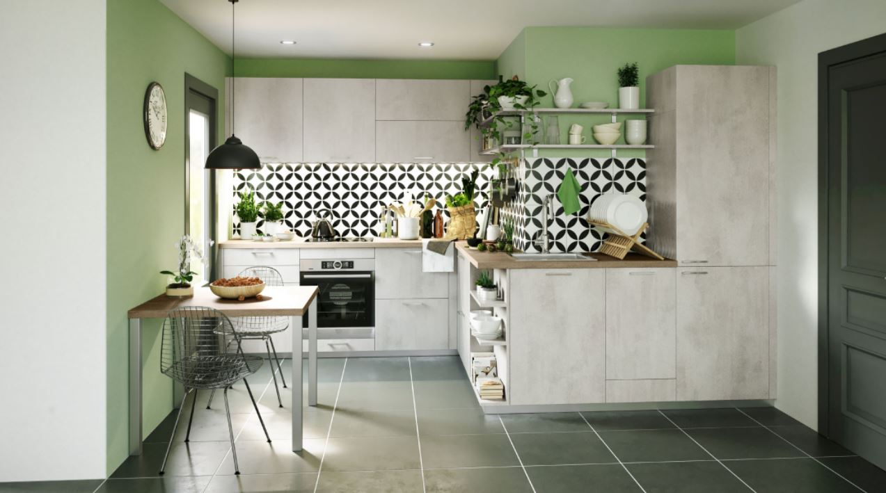 Cuisinova cuisine beton clair pau