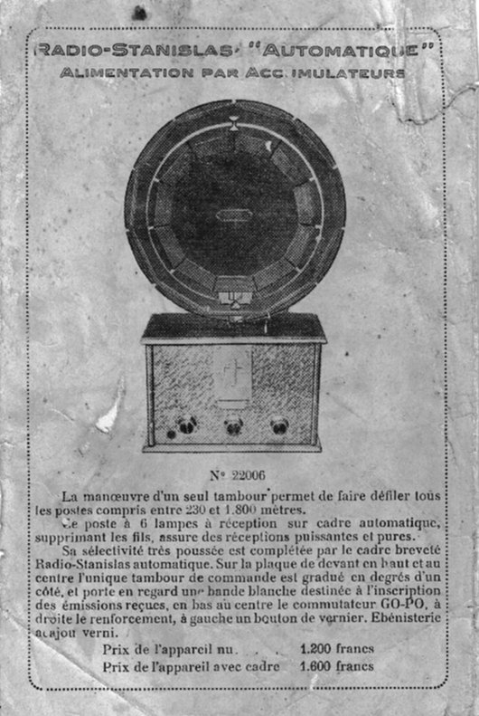 Catalogue radio stanislas 1929 page 4