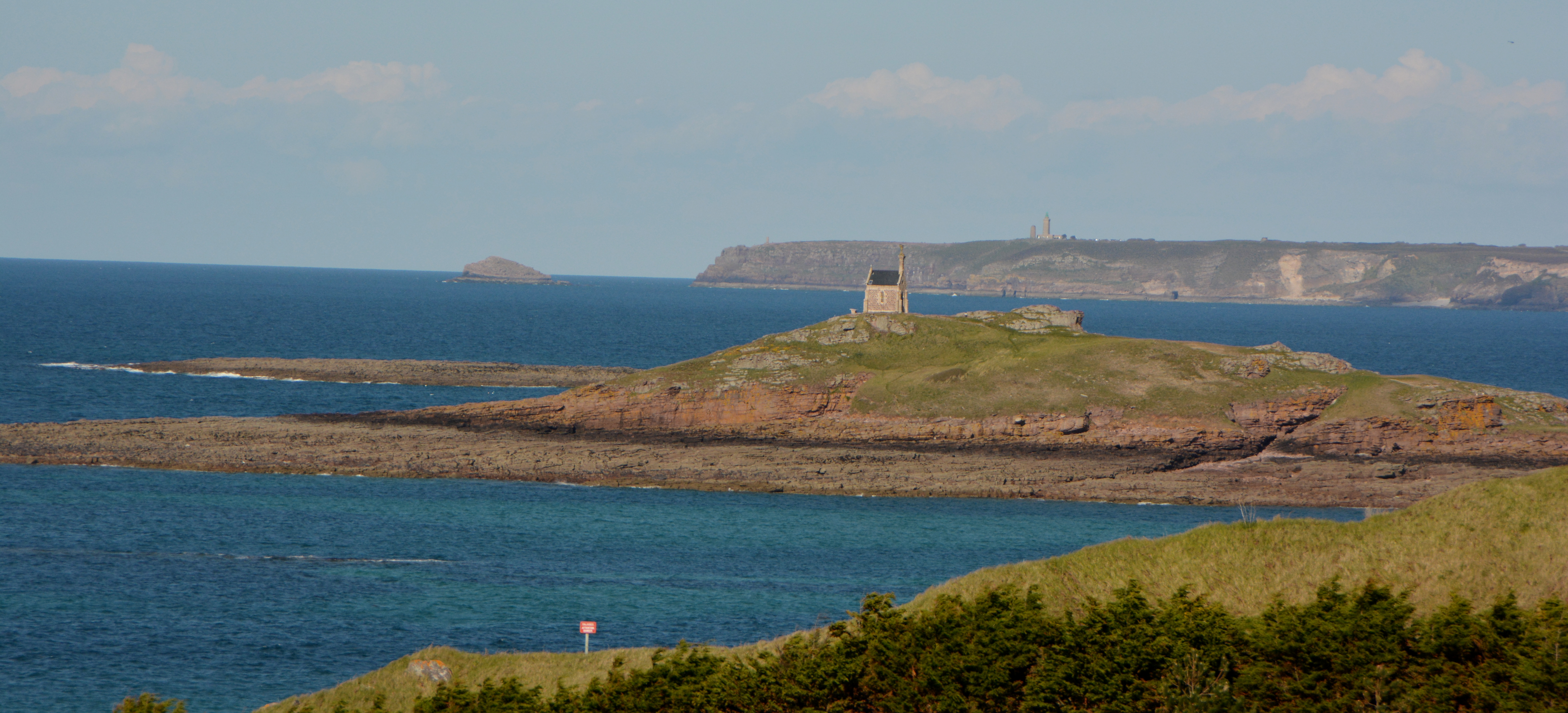 Cap Fréhel vue de l'ilot Saint-Michel à Erquy