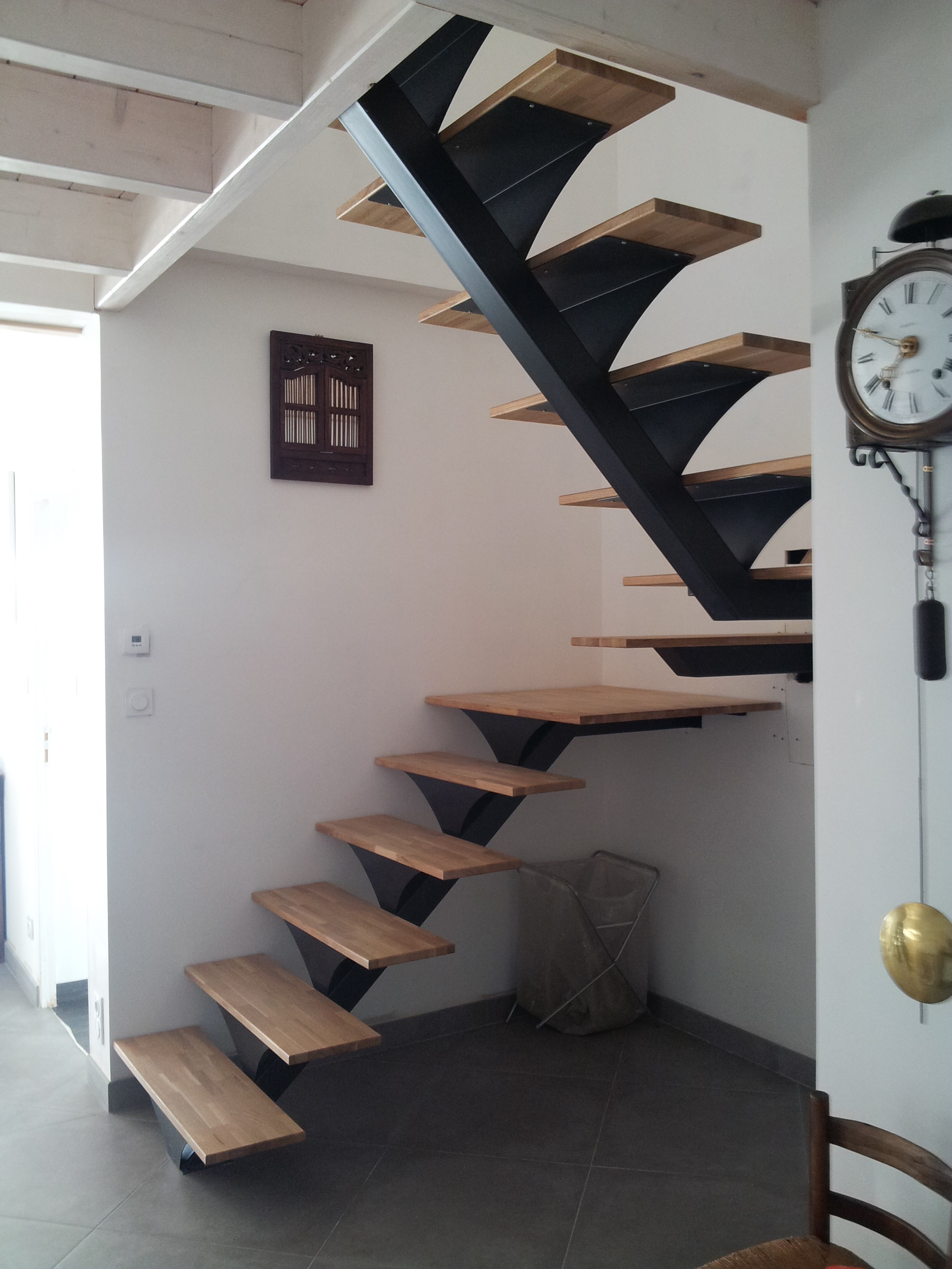 Escalier limon central