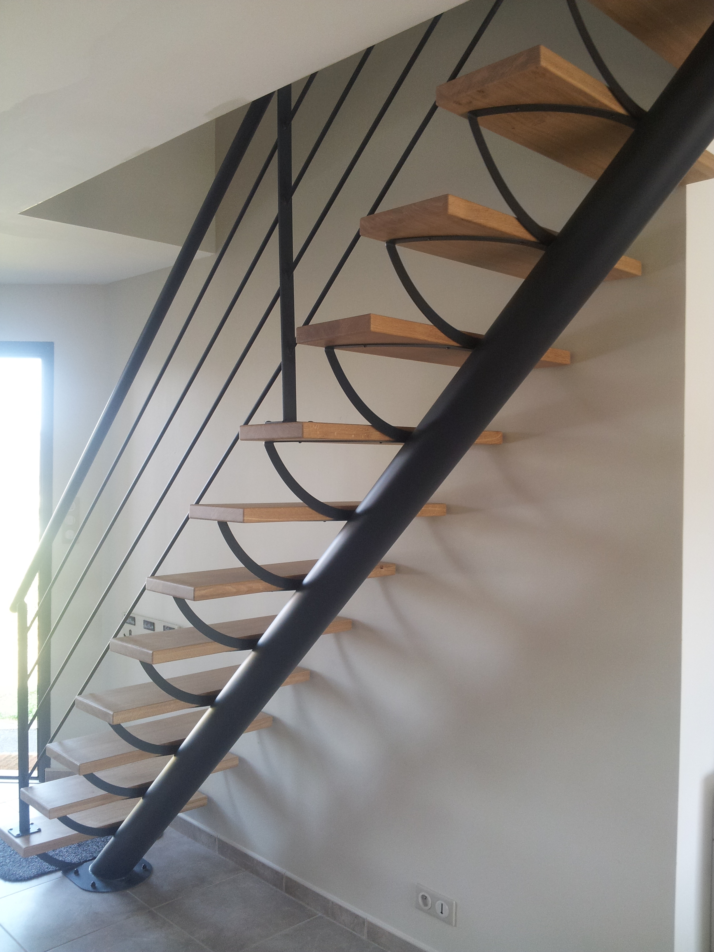 Escalier limon central
