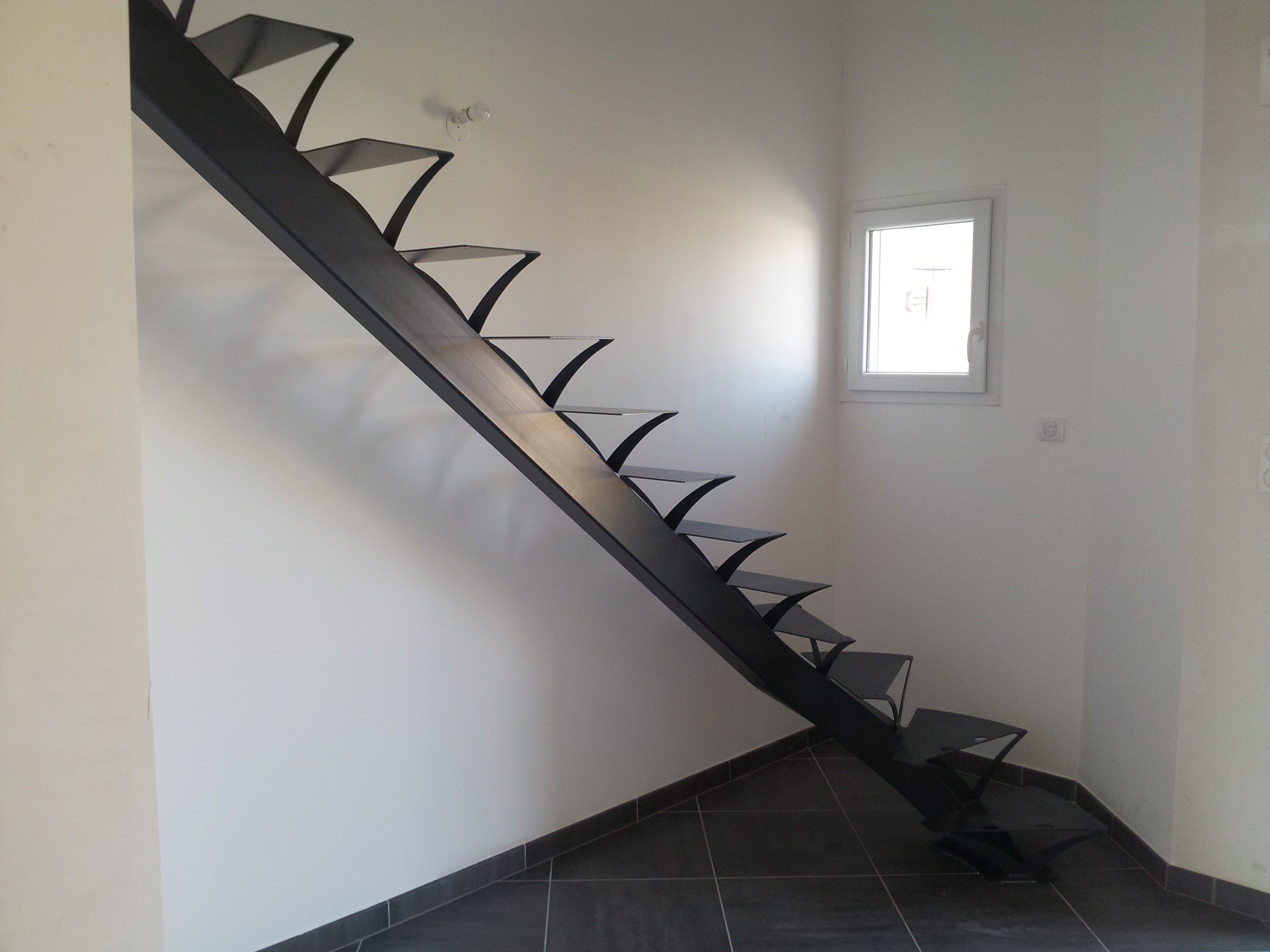 Escalier limon central