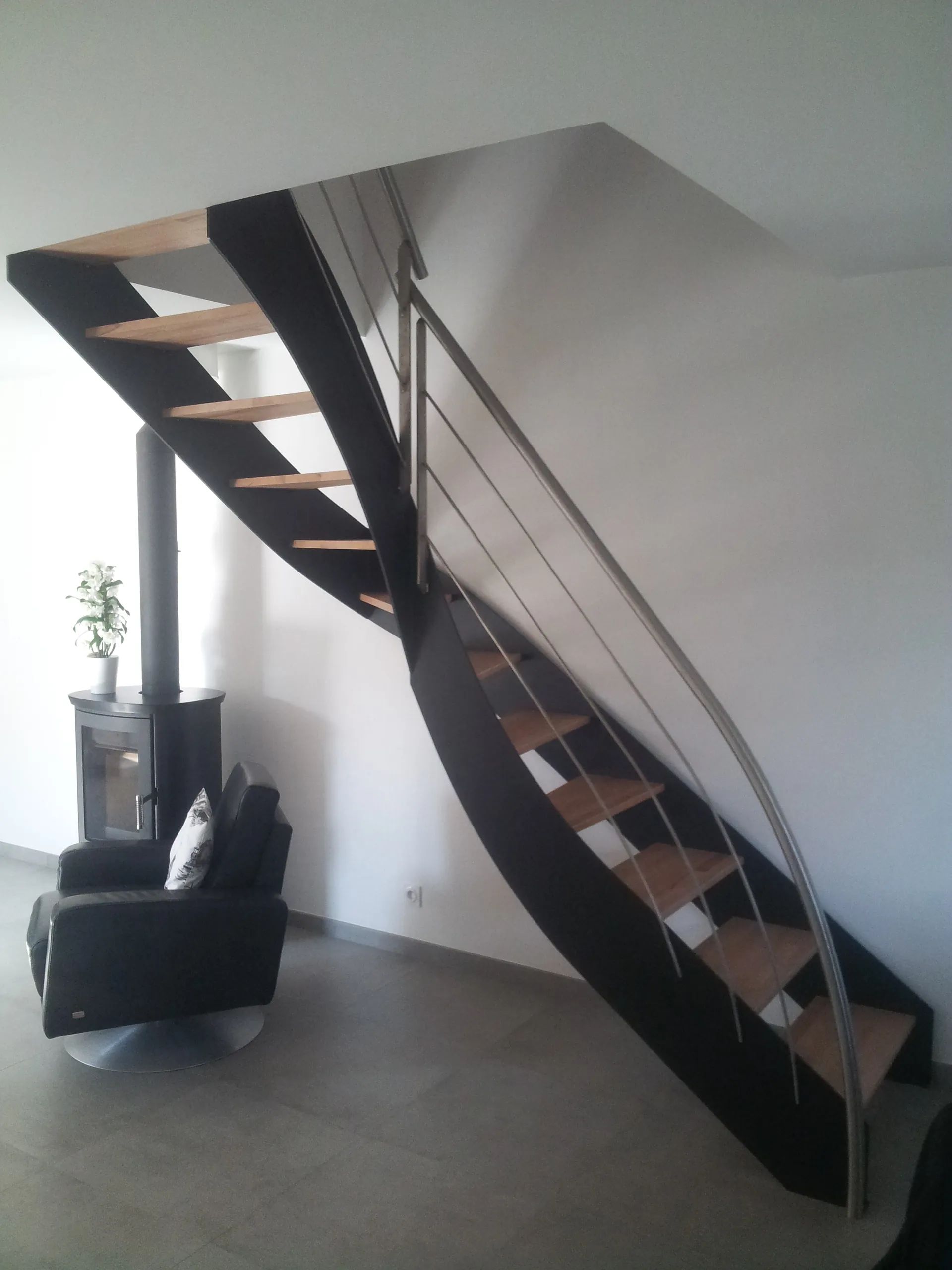 escalier limon à la française