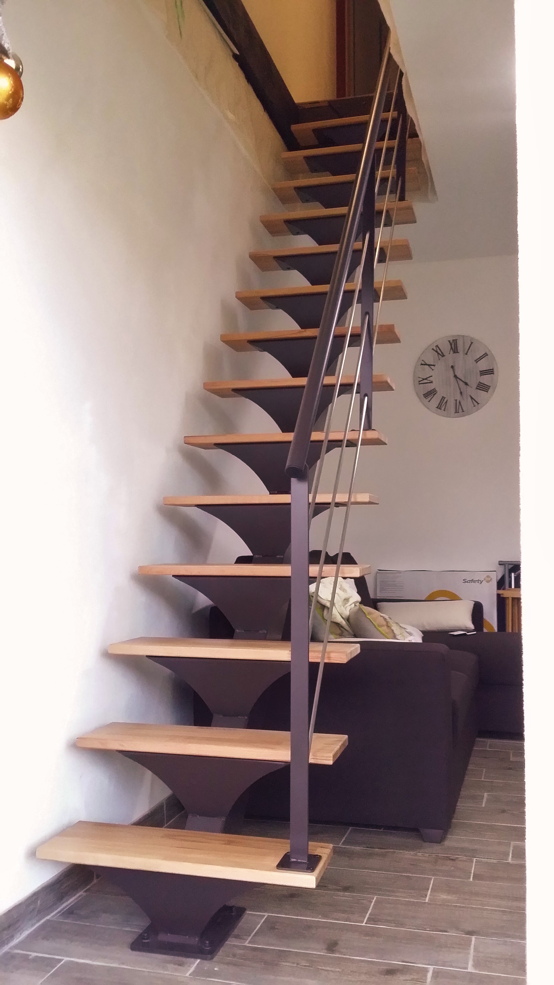 Escalier limon central