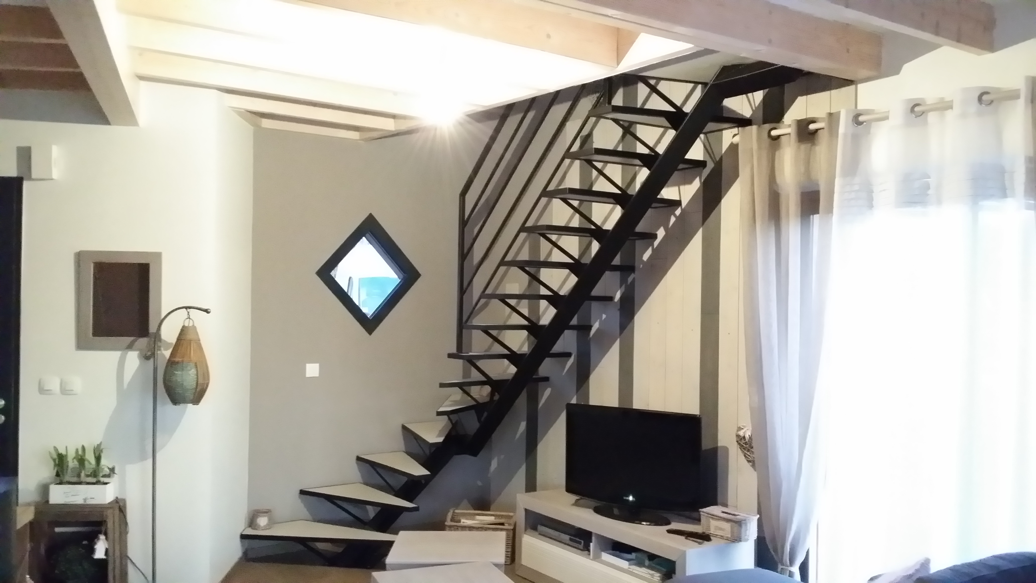 Escalier limon central