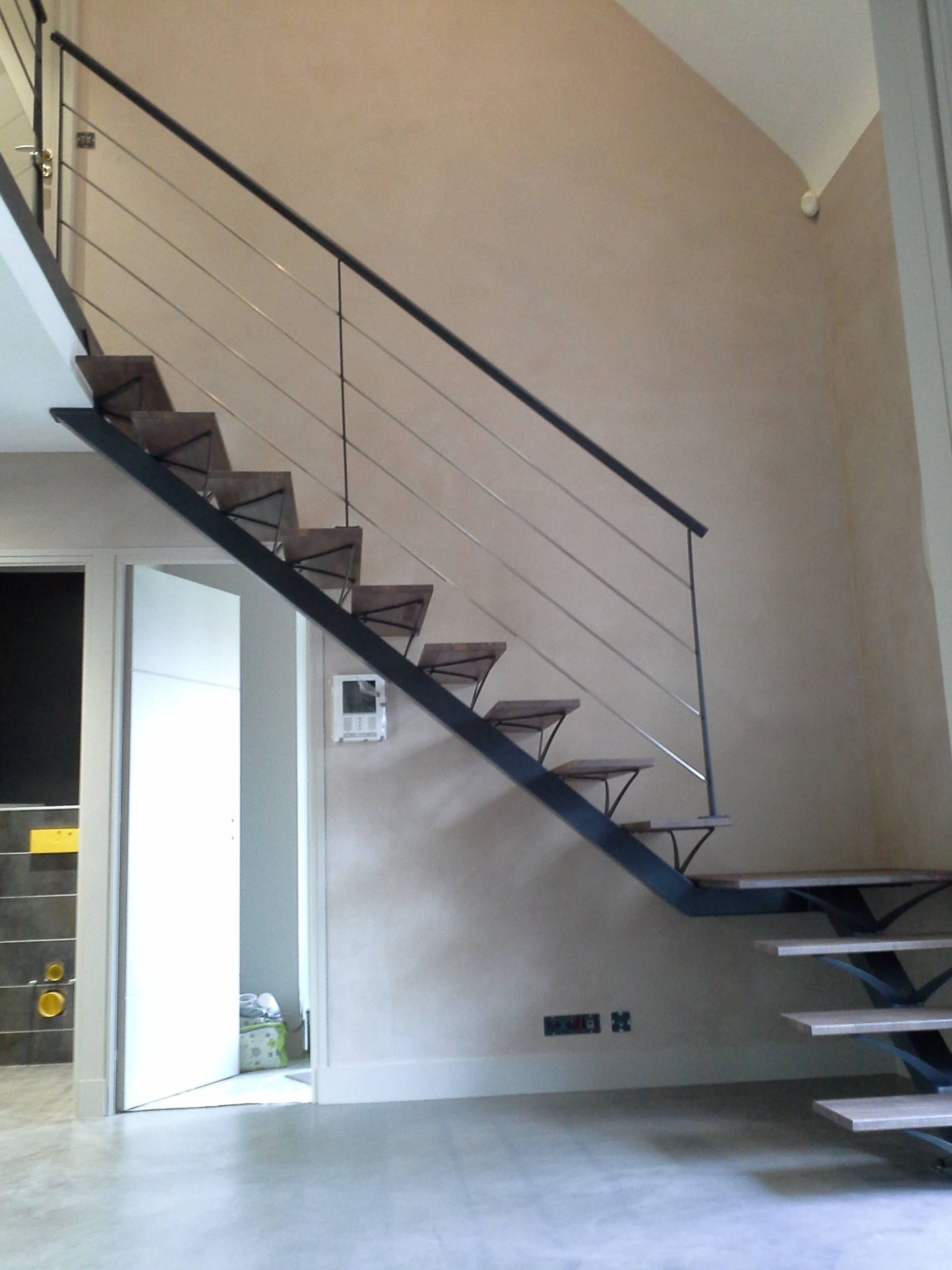 Escalier limon central
