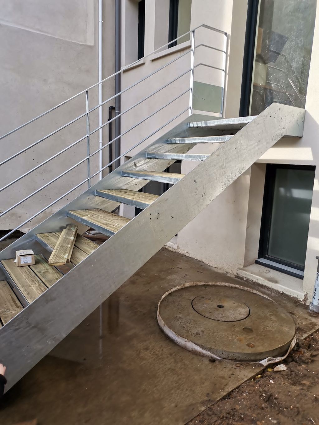 escalier limon à la française