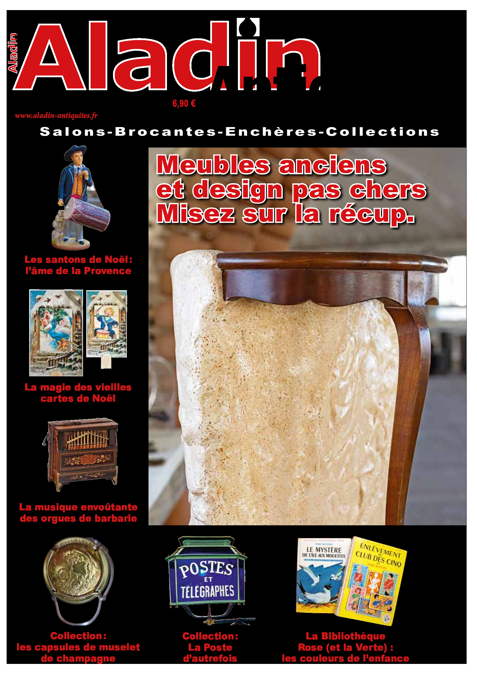 Aladin antiquités magazine décembre 2023.