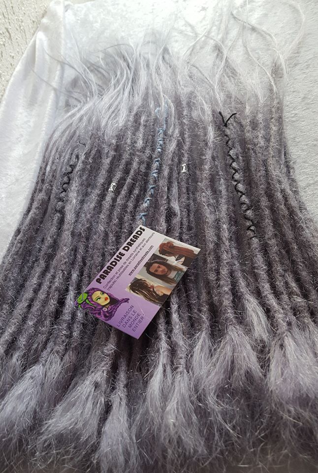 Extension dread dreadlocks gris grey