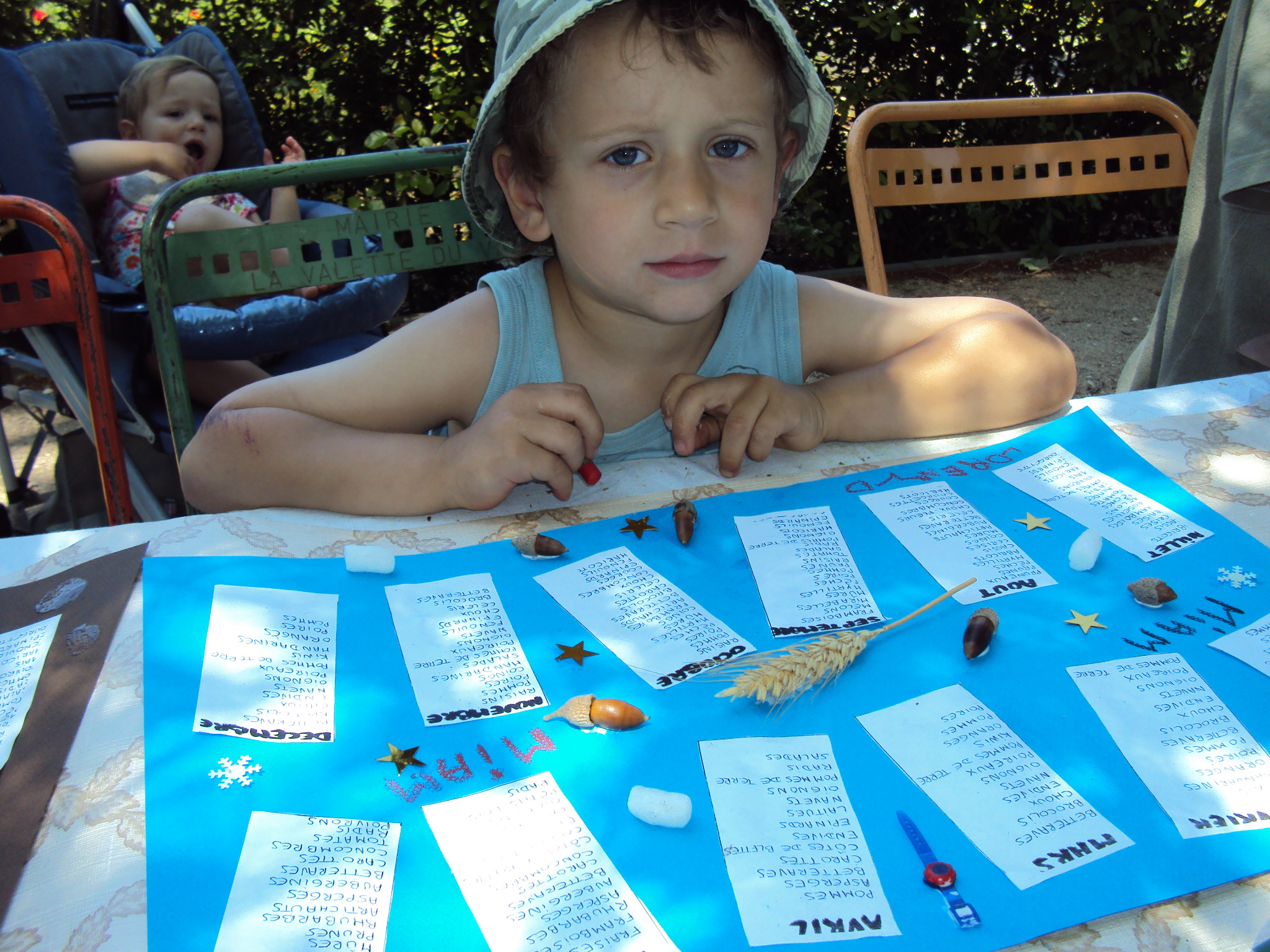 Atelier calendrier des fruits et legumes de saison