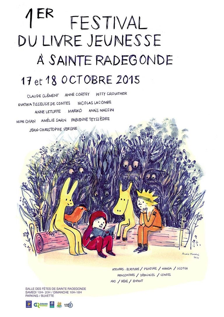 Festival du livre jeunesse sainte radegonde 2015