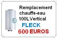 Remplacement chauffe eau fleck 100 Litres vertical