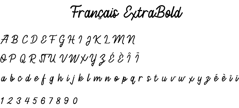 Francais extrabold