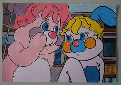 Bl peinture popples sur papier aquarelle format a4 300 g