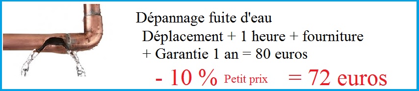 Plombier moins cher