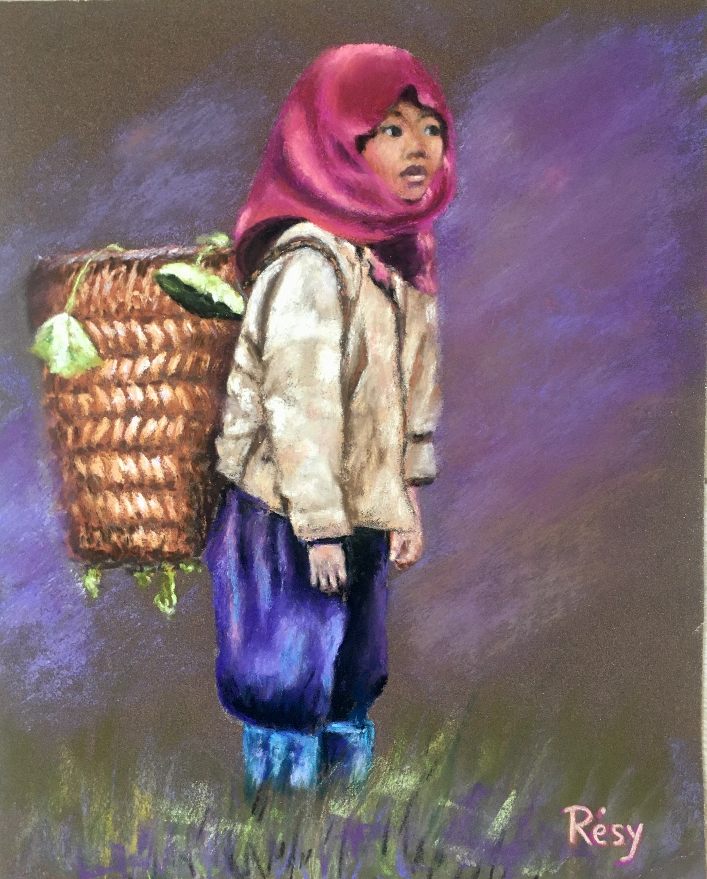 Enfant au panier
