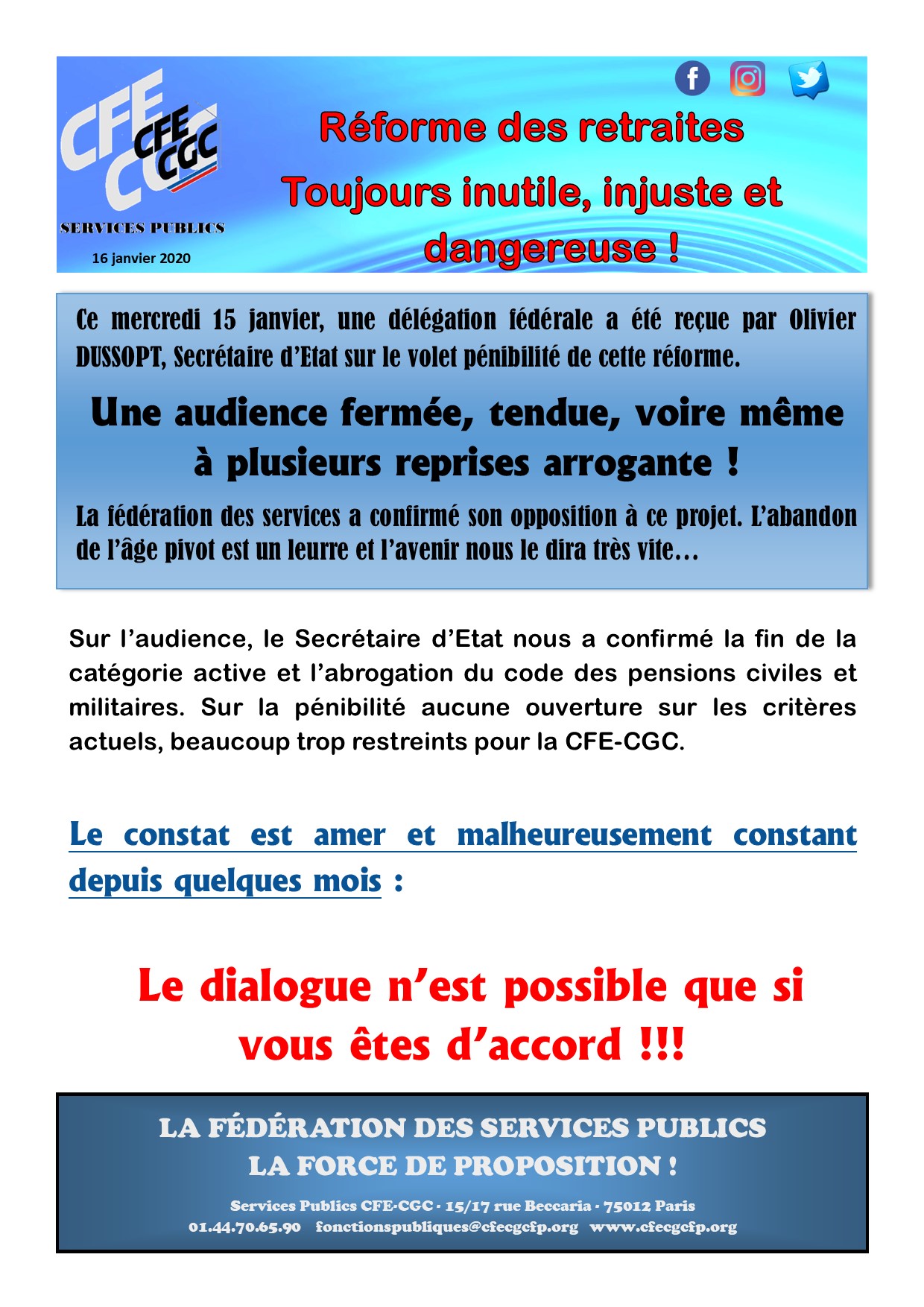 CCFP du 15 janvier 2020