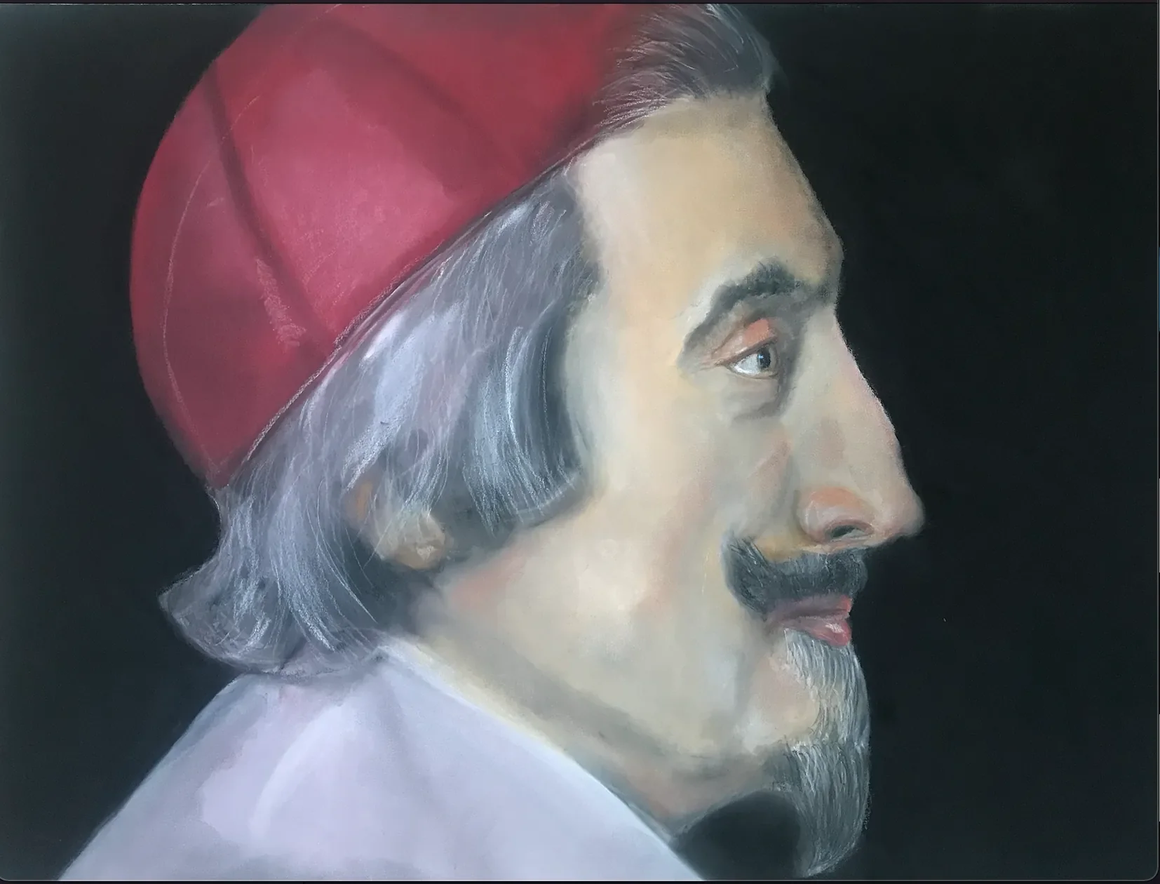 Cardinal de richelieu pastel