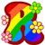 Lettre fleur 9 82