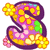 Lettre fleur 9 83