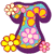 Lettre fleur 9 84