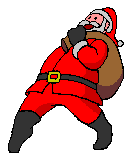 Christmas animated Santa sneaking