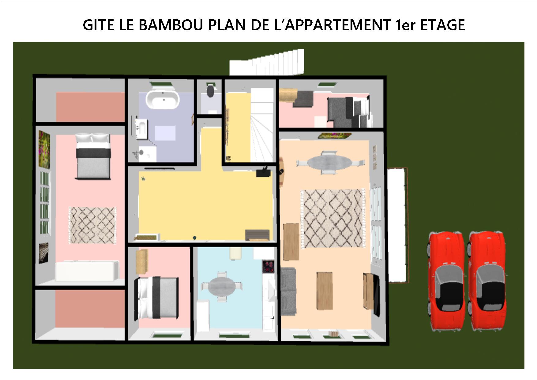 Plan gite le bambou 3D