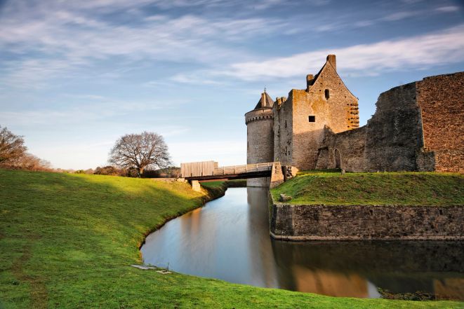 Le chateau de Suscinio dans le Morbihan en Bretagne.