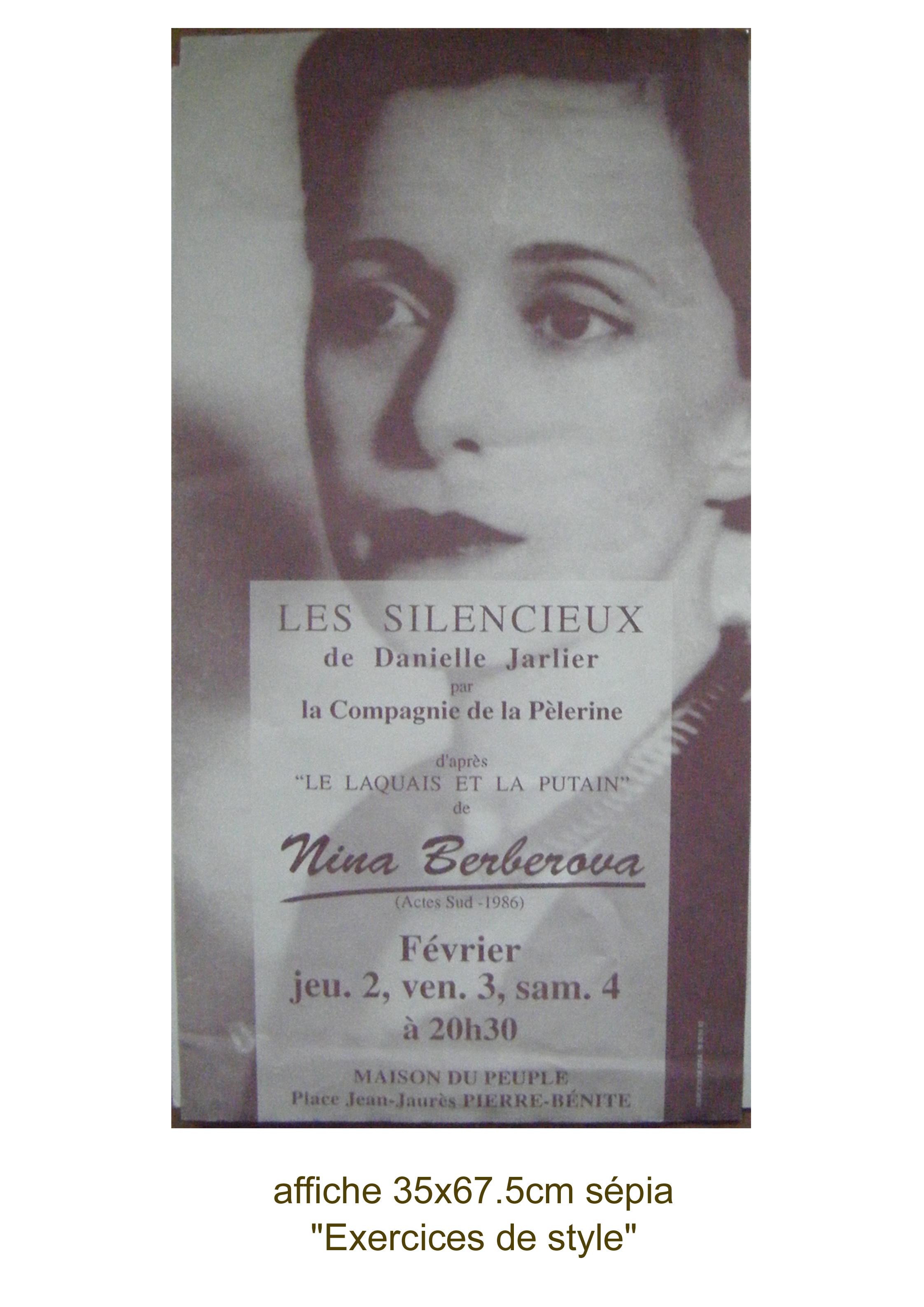 Graphisme nina beberova affiche copie